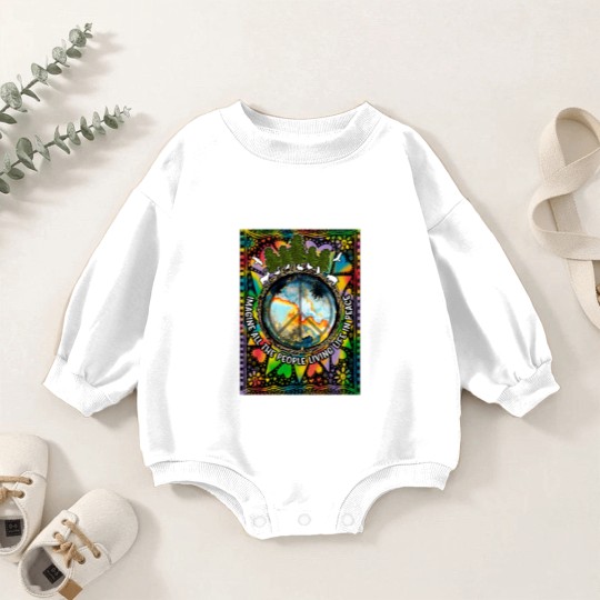 Discover Imagine All The People Living Life In Peace Hippie Premium Scoop Baby Romper Sweatshirts