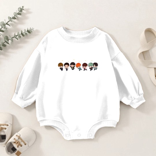 Discover BTS Members Baby Romper Sweatshirts, BTS Fan Baby Romper Sweatshirts, Bangtan Boys