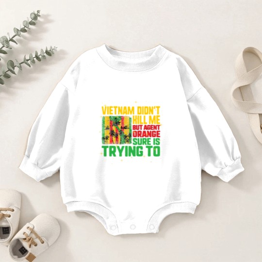 Discover Vietnam Veterans Day Orange Agent Victims Retired Soldiers Baby Romper Sweatshirts