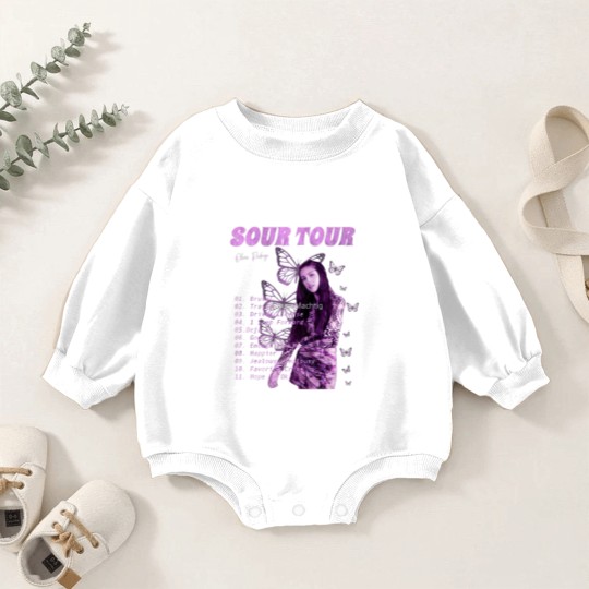 Discover Sour Tour concert Classic Baby Romper Sweatshirts