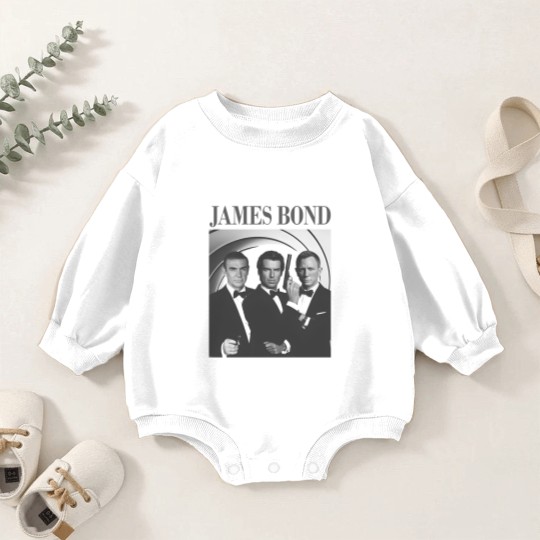 Discover James Bond Movie Baby Romper Sweatshirts, James Bond Baby Romper Sweatshirts, Vintage Baby Romper Sweatshirts