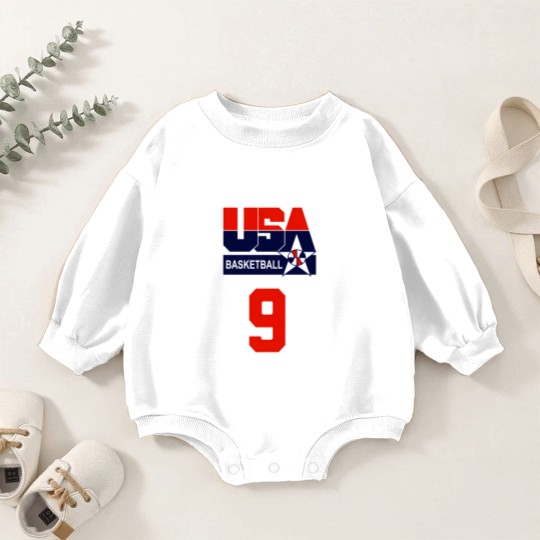 Discover USA DREAM TEAM 92 - FRONT amp BACK PRINT Baby Romper Sweatshirts
