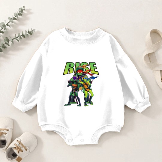 Discover Rise of the Teenage Mutant Ninja Turtles! Baby Romper Sweatshirts
