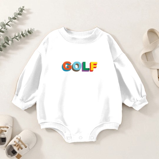 Discover Multi color 3D Golf Wang Baby Romper Sweatshirts