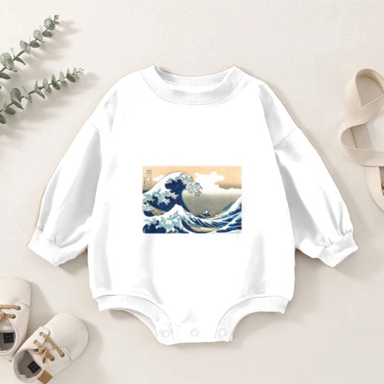 Discover Hokusai great wave Baby Romper Sweatshirts