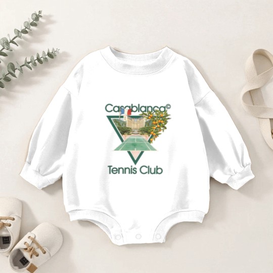 Discover Vintage Casablanca Tennis Club Baby Romper Sweatshirts
