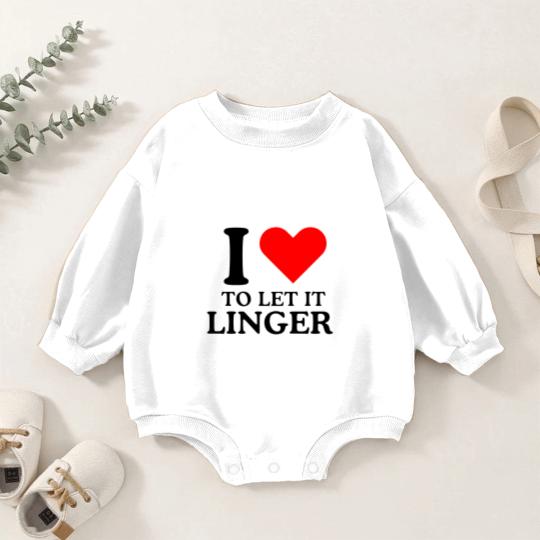 Discover LET IT LINGER , I love to let it linger by the cranberries Baby Romper Sweatshirts