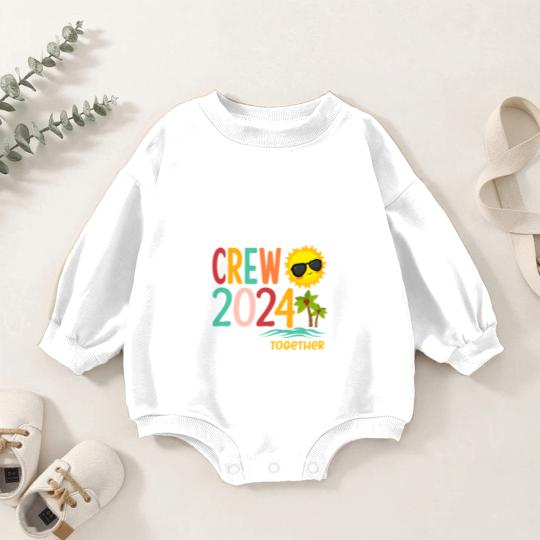 Discover Cousin Crew 2023 Summer Vacation Beach Family Trip Matching Baby Romper Sweatshirts