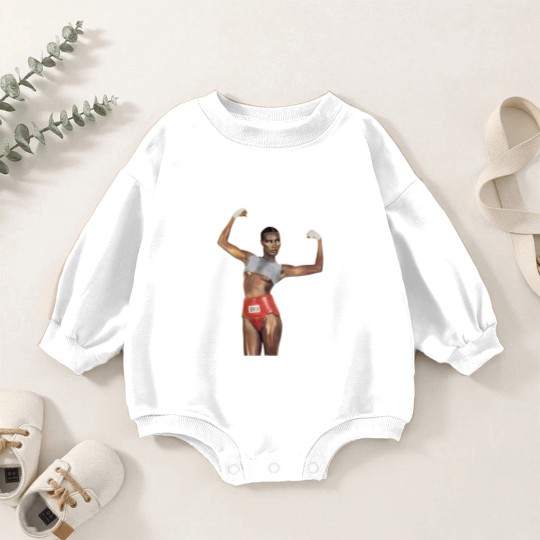 Discover Grace Jones Baby Romper Sweatshirts Island Life Baby Romper Sweatshirts Music 80s Pop, Vintage Grace Jones Baby Romper Sweatshirts