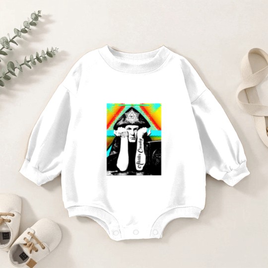 Discover Aleister Crowley Psychedelic Art Print Design - Aleister Crowley - Baby Romper Sweatshirts