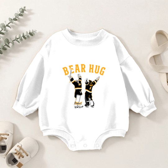Discover Goalie Bear Hug Baby Romper Sweatshirts