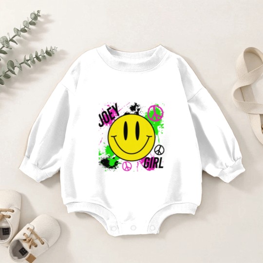 Discover Joey Girl NKOT Block Baby Romper Sweatshirts, Joey McIntyre, New Kids on Block, Retro, 80s, 90s Short-Sleeve Baby Romper Sweatshirts
