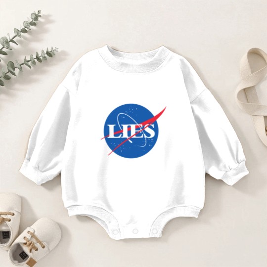 Discover NASA LIES LOGO NASA LIES LOGO NASA LIES LOGO Baby Romper Sweatshirts