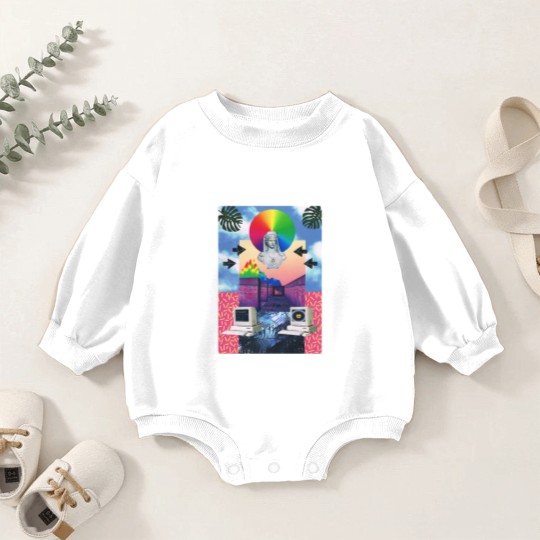 Discover Vaporwave 4 - Vaporwave - Baby Romper Sweatshirts