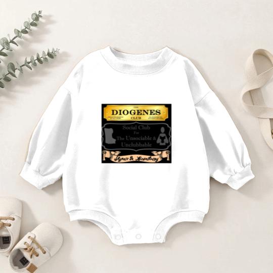 Discover Mycroft Holmes - Diogenes Club - For The Unsociable  Unclubbable Baby Romper Sweatshirts