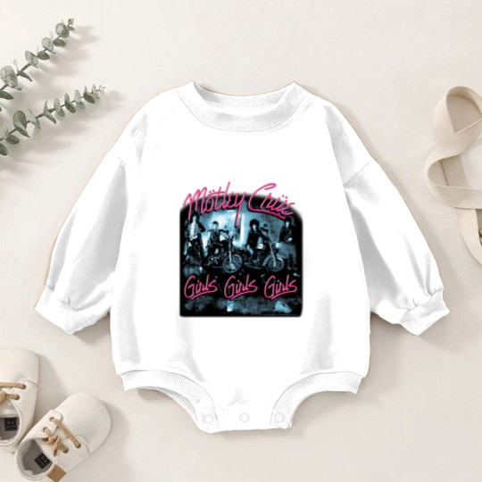 Discover Motley Crue Girls Girls Girls Black Baby Romper Sweatshirts