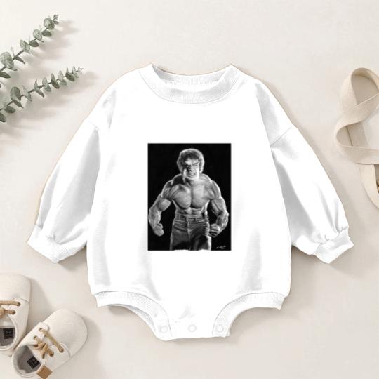 Discover Incredible Hulk watercolour painting Baby Romper Sweatshirts