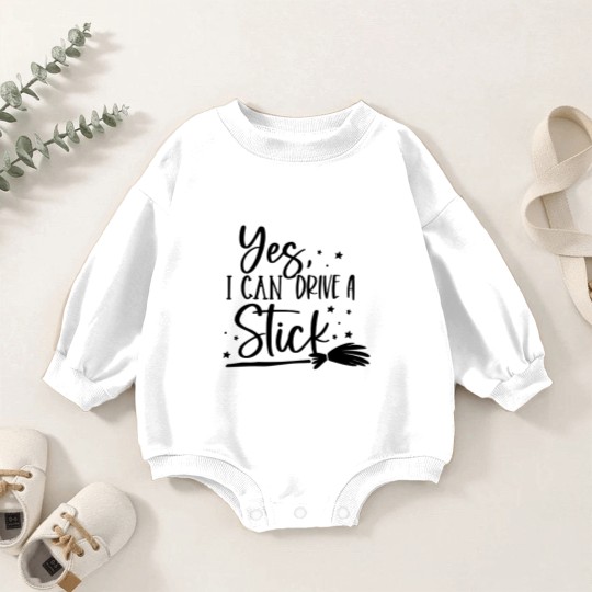 Discover I drive Stick Baby Romper Sweatshirts, Halloween Baby Romper Sweatshirts, Cute Halloween Baby Romper Sweatshirts