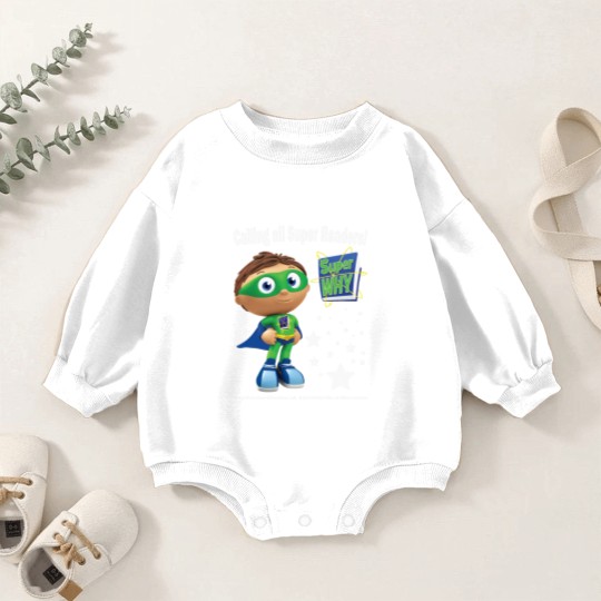 Discover Calling all Super Readers! Super Why Baby Romper Sweatshirts