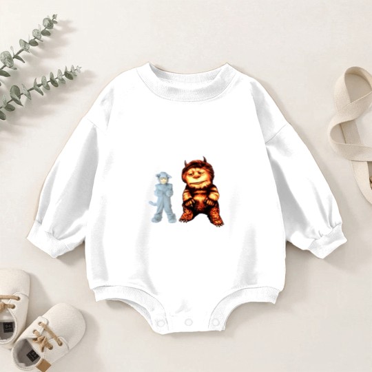 Discover Where the Wild Things Are - Max and Carol - Where The Wild Things Are - Baby Romper Sweatshirts
