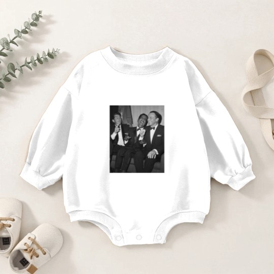 Discover The Rat Pack Frank Sinatra Sammy Davis Jr Dean Martin Las Vegas The Mob Rat Pack Classi Baby Romper Sweatshirts