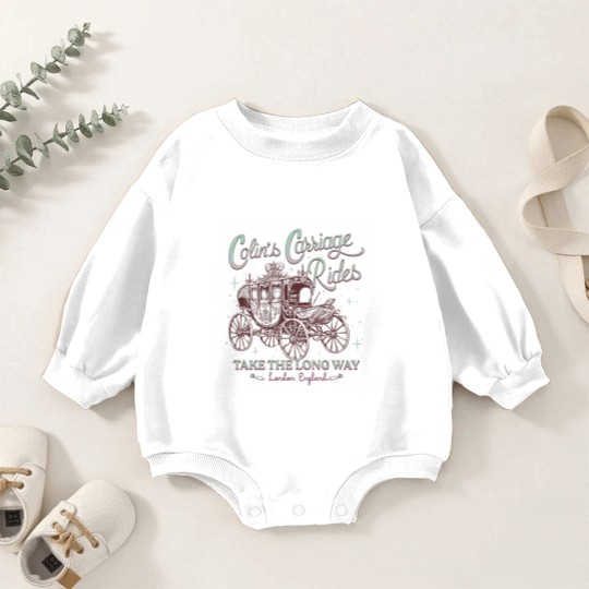 Discover Colins Carriage Rides Baby Romper Sweatshirts, Bridgerton Inspired Baby Romper Sweatshirts, Long Way Home