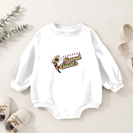 Discover Savannah Sand Gnats vintage defunct baseball team emblem Baby Romper Sweatshirts