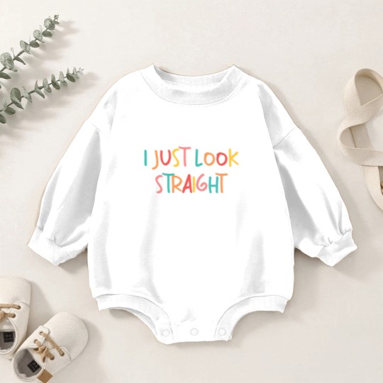 Discover I Just Look Straight Baby Romper Sweatshirts, Queer Baby Romper Sweatshirts, Lgbtq Gift