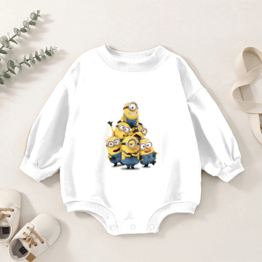 Discover Minions Despicable Me Minions Adult Baby Romper Sweatshirts Yellow NEW