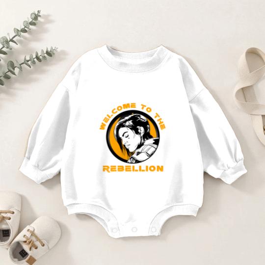 Discover Gina Carano - Welcome to the Rebellion Baby Romper Sweatshirts