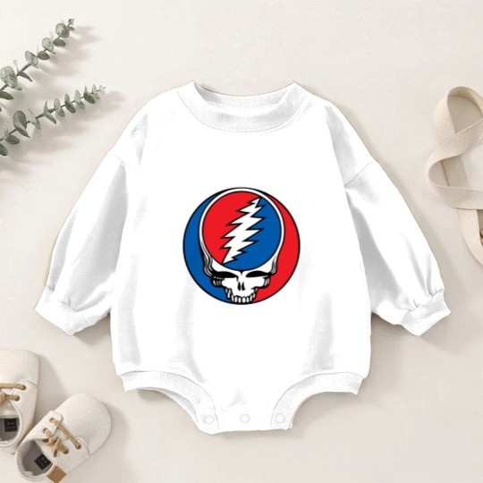 Discover Grateful Steal Your Face Baby Romper Sweatshirts