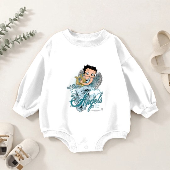 Discover Betty Boop I Believe in Angels Baby Romper Sweatshirts