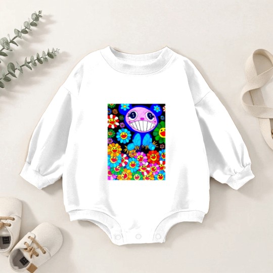 Discover Murakami paint art Canvas Print Baby Romper Sweatshirts