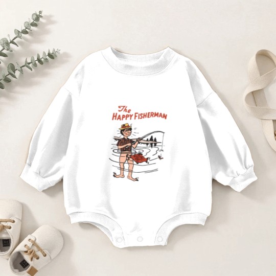 Discover The Happy Fisherman Baby Romper Sweatshirts