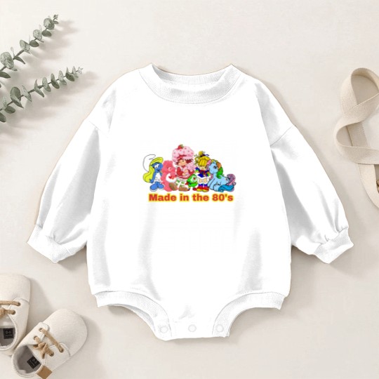 Discover Made in the 80's, 80's Kid, 80's Baby, 80's Cartoon Baby Romper Sweatshirts