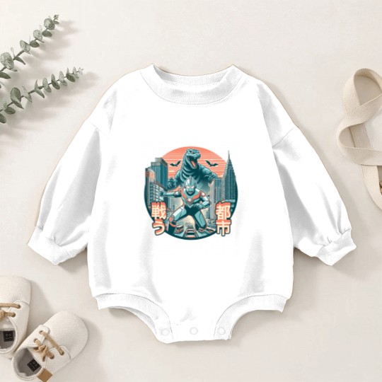 Discover Ultraman Vs Godzillá - Warzone 6 Baby Romper Sweatshirts Baby Romper Sweatshirts