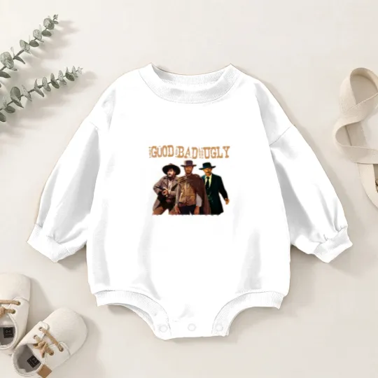 Discover The Bad Ugly Clint Eastwood Anniversary Baby Romper Sweatshirts
