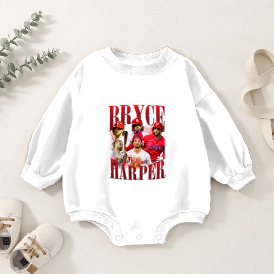 Discover BRYCE HARPER Vintage Baby Romper Sweatshirts, Bryce Harper Homage Baby Romper Sweatshirts