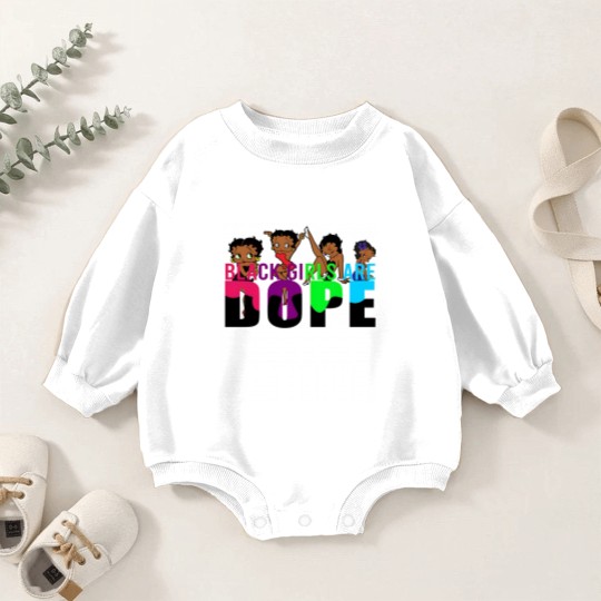 Discover Betty Boop Black Girls Are Dope Vintage Baby Romper Sweatshirts, Animation Baby Romper Sweatshirts, Betty Boop Baby Romper Sweatshirts