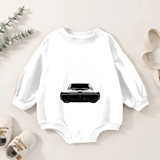 Discover 1969 Mercury Cougar Front View with Year Baby Romper Sweatshirts