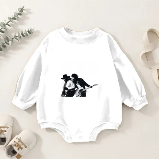 Discover Bruce Springsteen Born To Run Black Baby Romper Sweatshirts