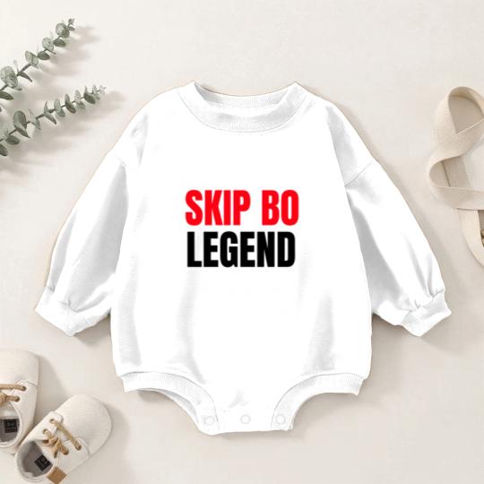 Discover Skip Bo Player Legend   Funny Skip Bo Baby Romper Sweatshirts for Men Baby Romper Sweatshirts