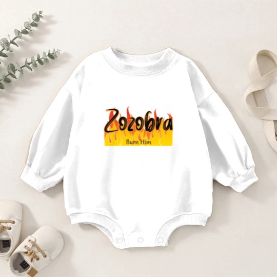 Discover Zozobra Burn Him Baby Romper Sweatshirts