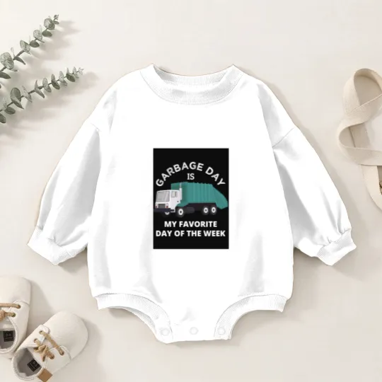 Discover Garbage Day Is My Favorite Day Baby Romper Sweatshirts