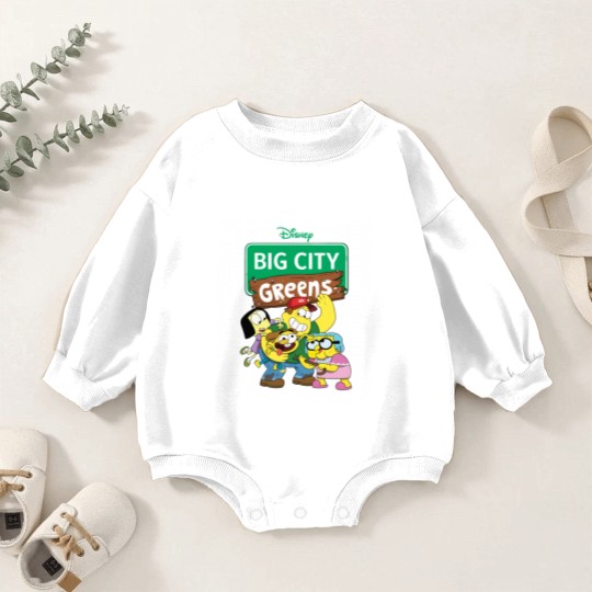 Discover Big City Greens Baby Romper Sweatshirts Big City Greens Family Baby Romper Sweatshirts Cricket Green Tilly Green Bill Green Baby Romper Sweatshirts