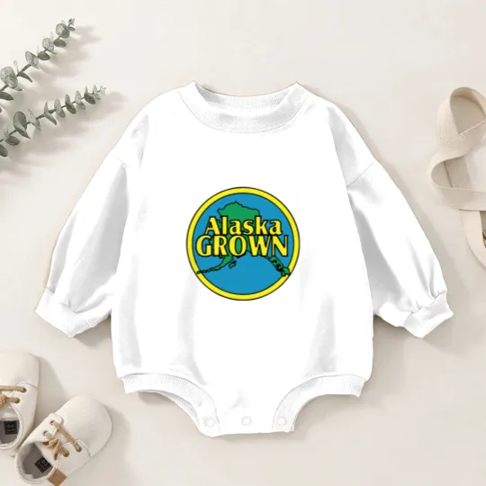 Discover Alaska Grown Baby Romper Sweatshirts