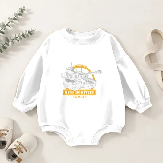 Discover M109 Self Propelled Howitzer Baby Romper Sweatshirts