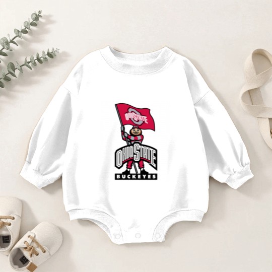 Discover Buckeyes Mascot Baby Romper Sweatshirts