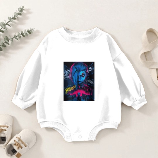 Discover Jinx Arcane Baby Romper Sweatshirts - Arcane Jinx League of Legends Baby Romper Sweatshirts