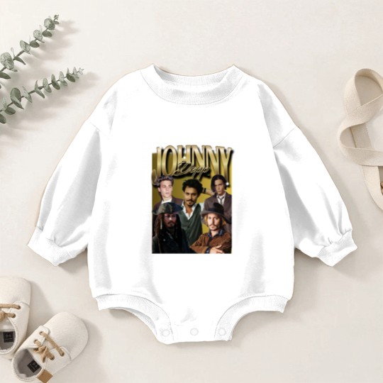 Discover Retro Johnny Depp Baby Romper Sweatshirts -Johnny Depp